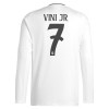 Officiële Voetbalshirt Real Madrid Vini JR 7 Thuis 2024-25 Lange Mouw - Heren